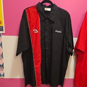 Winnwrs Circle Dale Earnhardt Budweiser Black and Red Racing Shirt
